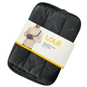 Lole Men's Women's Crossbody Belt Bag Hand Warmer Black NWT